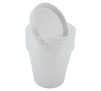 Set 6 Pentole Trasparenti per Orchidea con Comodi Piattini per Efficace Drenaggi