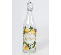 Set 6 pezzi Bottiglia 1 Lt vetro Cerve Lory decoro multi COLORE tappo meccanino