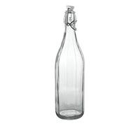 Set 6 pezzi Bottiglia vintage Cerve Milly da 1 litro elegante con tappo meccanico ermetico per acqua olio bevande preparazione e conserva cocktail