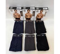 SET 6 PEZZI BOXER UOMO UMBRO INTIMO BOXER BIANCO NERO ASSORTITO DA S A XXL