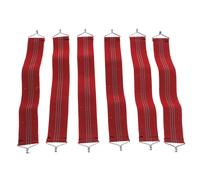 Set 6 Pezzi Cintura Sedia Tessuto Elasticizzato con Gancio in Metallo per Sdraio