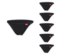 Set 6 Pezzi DONNA Slip / Tanga / Culotte LIABEL Varie Taglie Bianco/Nero DD