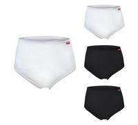 Set 6 Pezzi DONNA Slip / Tanga / Culotte LIABEL Varie Taglie Bianco/Nero DD