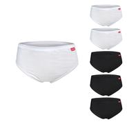 Set 6 Pezzi DONNA Slip / Tanga / Culotte LIABEL Varie Taglie Bianco/Nero DD