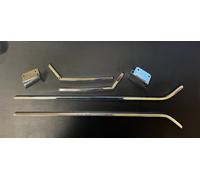 Set 6 pezzi finiture cromate tasca porta sinistra e destra per Porsche 911 91...