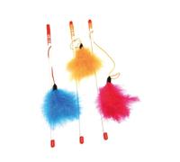 Set 6 pezzi Gioco Gatto Bacchetta con Piume Croci