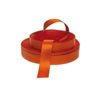 SET 6 PEZZI NASTRO DI RASO ARANCIONE 2CMX25M BOMBONIERE REGALI