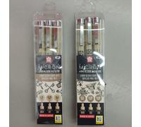 Set 6 pezzi penna inchiostro nero giapponese SAKURA PIGMA MICRON Made in Japan