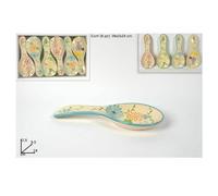 SET 6 PEZZI POGGIAMESTOLO POGGIA MESTOLO IN CERAMICA DECORO FIORI CUCINA