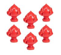 Set 6 pezzi PUMO Salentino Ceramica ROSSO Chiuso Altezza 6 cm tipico Pugliese