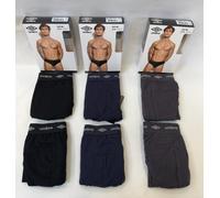 SET 6 PEZZI SLIP UOMO umbro INTIMO MUTANDA BIANCO NERO ASSORTITO DA S A XXL