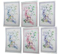 Set 6 pezzi strofinacci cucina 100% cotone 60 x 90 cm canovacci multiuso Cervino