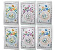 Set 6 pezzi strofinacci cucina 100% cotone 60 x 90 cm canovacci multiuso Cervino