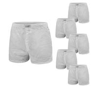 Set 6 Pezzi Uomo BOXER LIABEL Cotone Apertura Davanti Taglie Forti Art.LB440/C