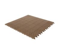 Set 6 Piastrelle Flessibili in Plastica 55,5 x 55,5 cm da Esterno Drenanti e Autobloccanti