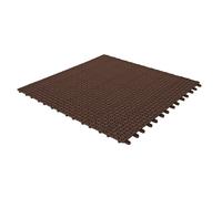 Set 6 Piastrelle Flessibili in Plastica 55,5 x 55,5 cm da Esterno Drenanti e Autobloccanti