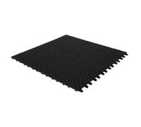 Set 6 Piastrelle Flessibili in Plastica 55,5 x 55,5 cm da Esterno Drenanti e Autobloccanti