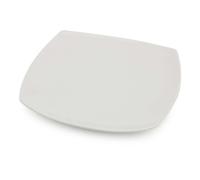 Set 6 Piatti Dessert Tokio Bianchi Quadrati Porcellana 21x21 cm Saturnia