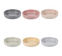Set 6 piatti fondi Berlin In gres (stoneware) Bordo rialzato Finitura matt Decoro effetto stone Misure: Ø 20,5 x h. 5,5 cm Lavabile in lavastoviglie Utilizzabile nel microonde multicolor