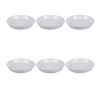 Villa d'Este Home Tivoli Set 6 piatti fondi in new bone China, bianco, Delice