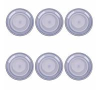 Set 6 piatti frutta, 4 Toni In gres dipinto a mano (stoneware) Con bordino marrone Misure: Ø 19,3 x h. 2,5 cm Lavabili in lavastoviglie Utilizzabili in microonde Colore indaco indaco