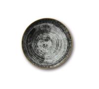 Set 6 Piatti Frutta da Tavola in Porcellana Napoli Black Round 21 cm