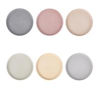 Set 6 piatti piani Berlin In gres (stoneware) Bordo rialzato Finitura matt Decoro effetto stone Misure: Ø 27,2 x h. 2,4 cm Lavabile in lavastoviglie Utilizzabile nel microonde multcolor