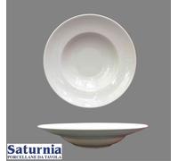 SET 6 PIATTI PIATTO TONDO PASTA BOWL CM.26 PORCELLANA RISTORAZIONE GOURMET 32022