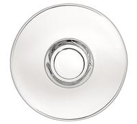 Set 6 Piattini Ischia Ø 15 cm per Tazza Cappuccino Vetro Trasparente - Borgonovo