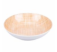 Set 6 Piatto fondo in porcellana, sabbia, Texture