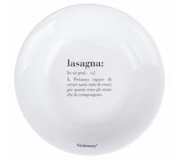 Set 6 Piatto fondo tondo 22 cm in vetro opalino, Victionary Lasagna