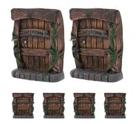 Set 6 Porte delle Fate per Giardino: Miniature per Alberi Esterni - Decorazioni