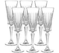 Set 6 Calici Flute Spumante TIMELESS 21 cl in Eco Cristallo RCR Cristalleria