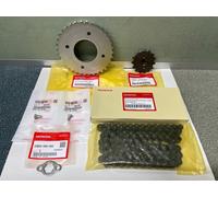 Set 6 Pz. Catena Drive + Ingranaggio 15T + 34T HONDA GROM 125 MONKEY 2013-21