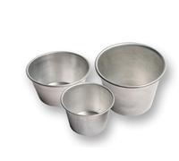SET 6 PZ FORMA FORMINA DOLCE TIMBALLO STAMPO ALLUMINIO 8,5 X 6 CM PENTALUX