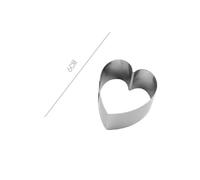 SET 6 PZ FORME A CUORE PER DOLCI BISCOTTI CAKE DESIGN STAMPINI TORTE 6 CM 98932
