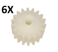Set 6 Pz Ingranaggi in Nylon per Motore Cancello a Battente CAME ATI A5000