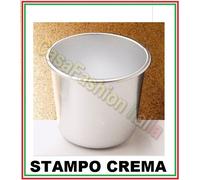 SET 6 PZ STAMPO CREMA CON ORLO DM.6,5 H.5,3 ALLUMINIO 99,5 PROFESSIONALE 198897