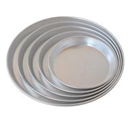 Set 6 pz stampo ruoto tortiera alluminio per pastiera crostata migliaccio ø32 cm