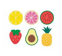 Set 6 Sottobicchieri in PVC VdE Tivoli 1996 Frutta