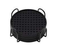 Set 6 Sottobicchieri Silicone Resistente al Calore con Supporto per Caffè e per