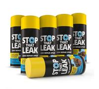 Set 6 Spray Sigillante Stop Leak - 400ml Impermeabilizzante Universale, Riparazione Efficace per Perdite in Grondaie, Finestre, Scarichi, Tetti e Tubi