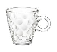 Set 6 Tazze Cappuccino DOTS 22 cl Vetro - Bormioli Rocco - Colazione Bar Hotel