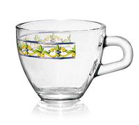 Set 6 Tazze Tazzine caffe' espresso in vetro brazil sicily 80 cc