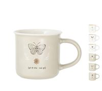 Set 6 Tazze Tè H&H Botanicum In New Bone China Assortiti Cc220