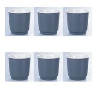 Set 6 tazzine caffè 100 ml in porcellana new bone China, Classic monday, Forma