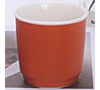 Set 6 tazzine caffè 100 ml in porcellana new bone China, Dulce de leche, Forma