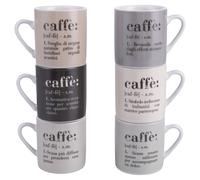Villa d'Este Home Tivoli 5906603, Victionary Classic Set 6 tazzine caffè in new bone china 90 ml