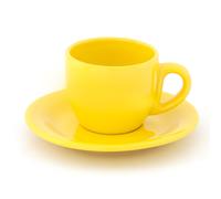 Set 6 Tazzine da caffè in Gres Kaleidos Giallo