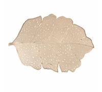 Set 6 Tovaglietta foglia oro 45x30 cm, Gold